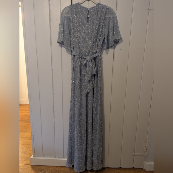 Baltic Born Shimmery Light Blue Gray Dress - Picture 3 of 6